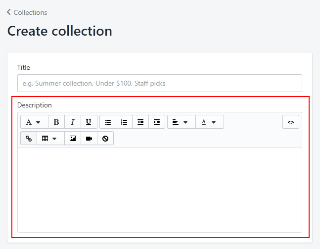 QUICK TIP: Collection Page Descriptions - The Drawing Board³